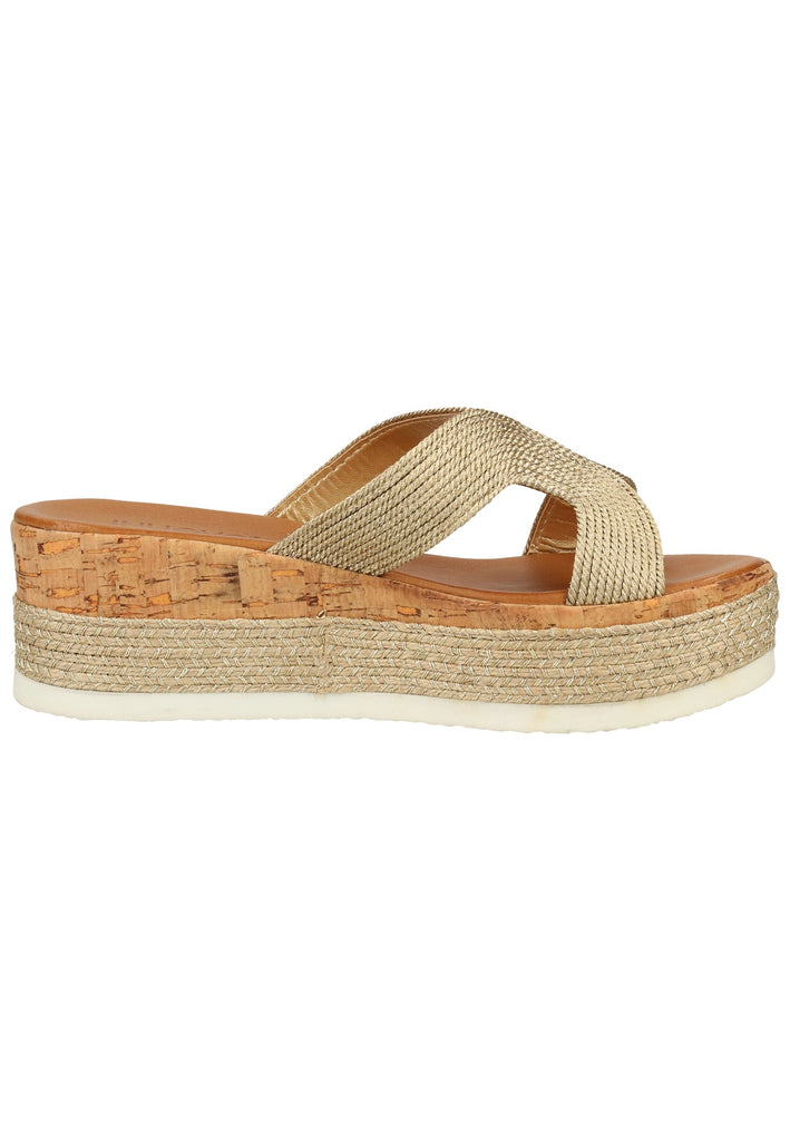 Inuovo Pantoletten Textil Gold - surf4shoes