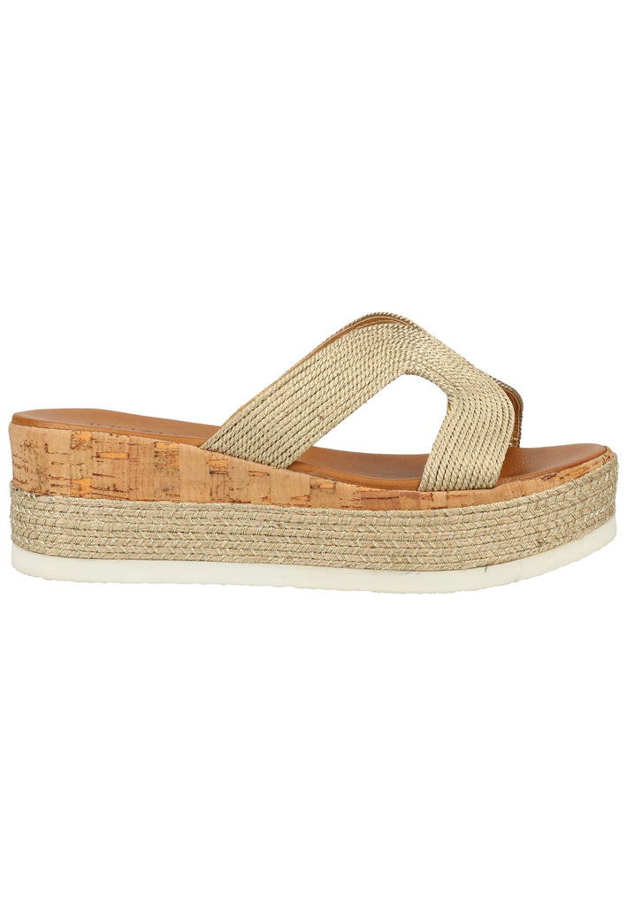 Inuovo Pantoletten Textil Gold - surf4shoes