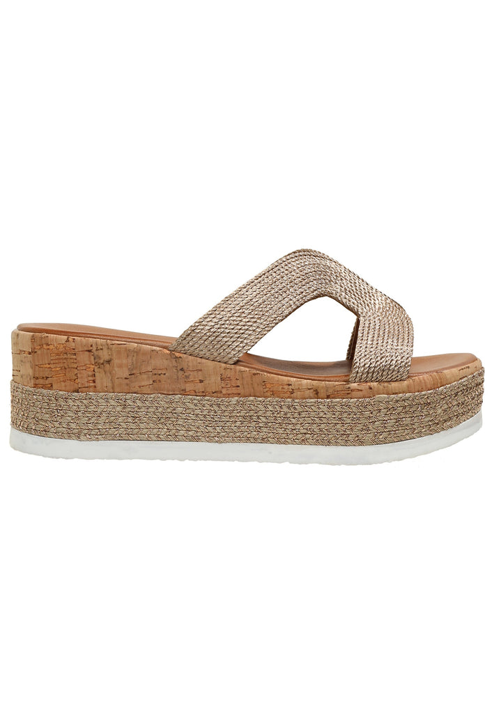 Inuovo Pantoletten Textil Rosegold - surf4shoes