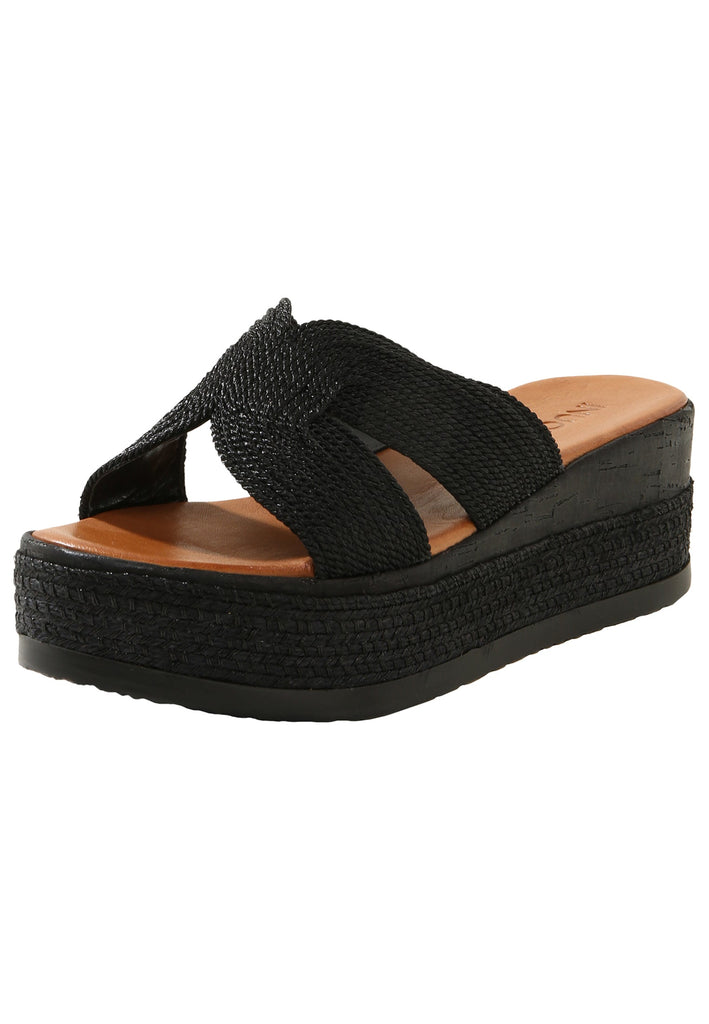 Inuovo Pantoletten Textil Silber - surf4shoes