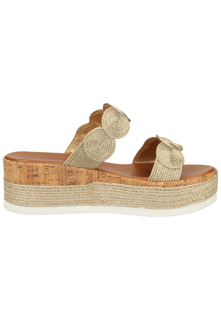 Inuovo Pantoletten Textil Gold - surf4shoes