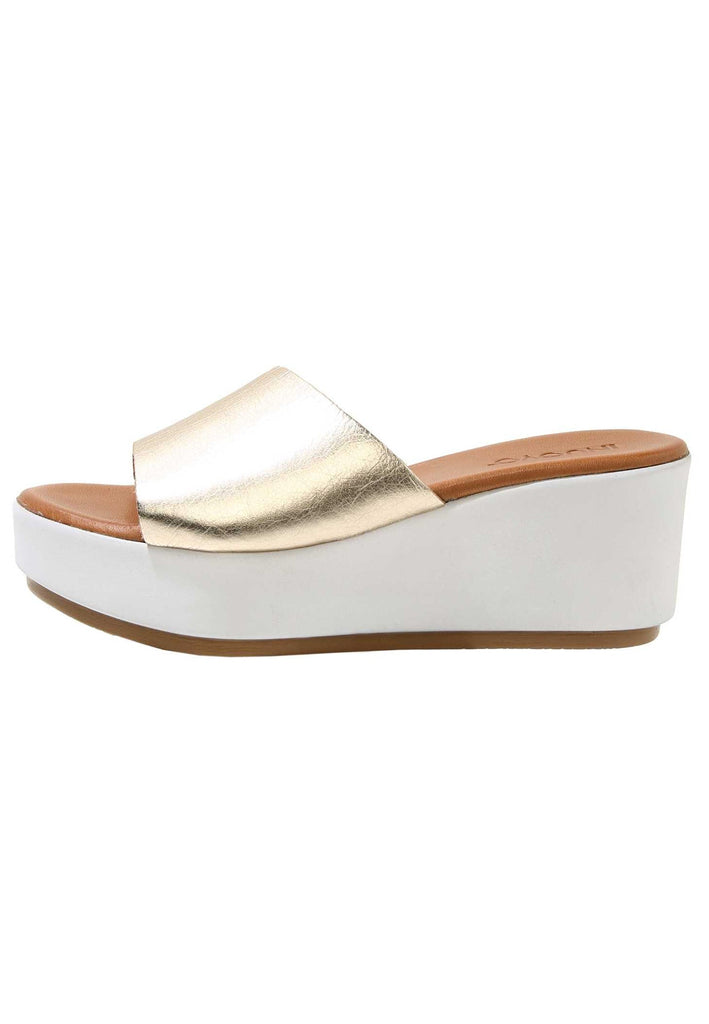 Inuovo Pantoletten Leder Gold - surf4shoes