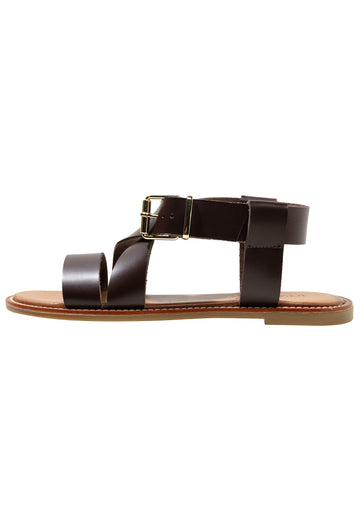 Inuovo Sandalen Leder Dunkelbraun - surf4shoes