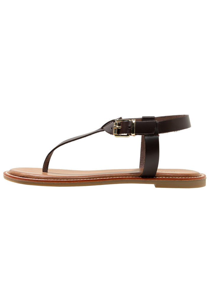 Inuovo Zehensteg Leder Dunkelbraun - surf4shoes