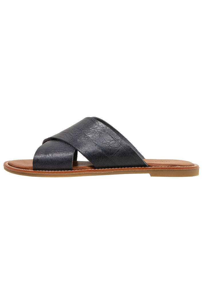 Inuovo Pantoletten Leder Navy - surf4shoes