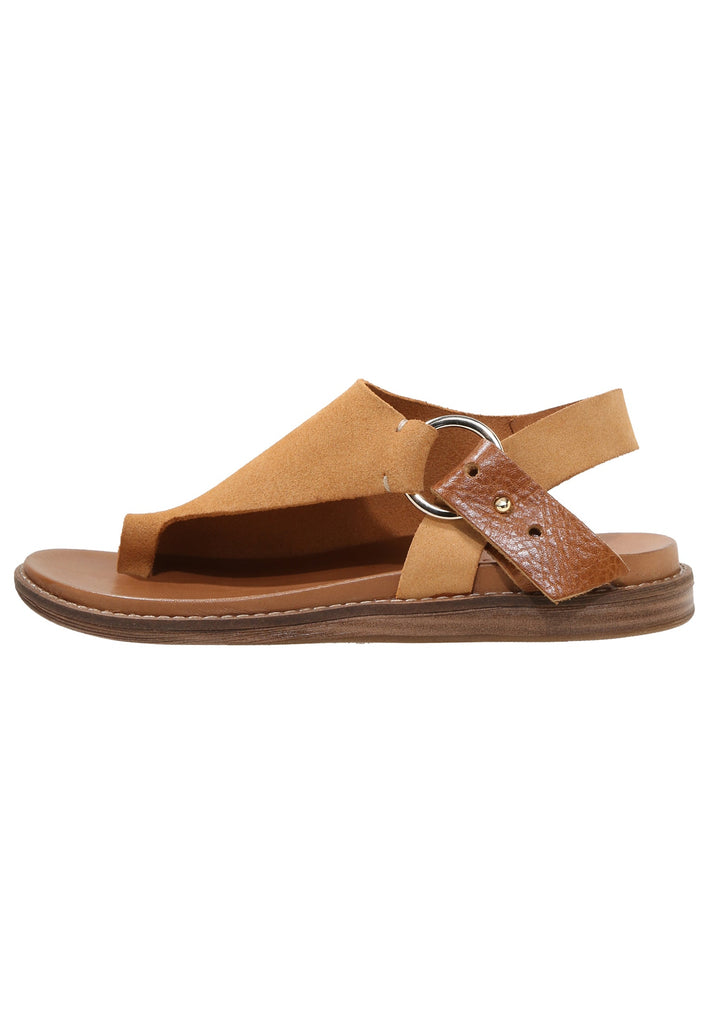 Inuovo Zehensteg Leder Hellbraun - surf4shoes