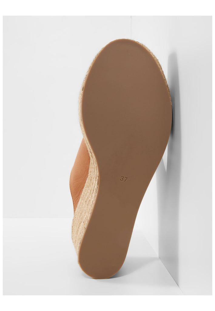 Inuovo Pantoletten Leder Mittelbraun - surf4shoes