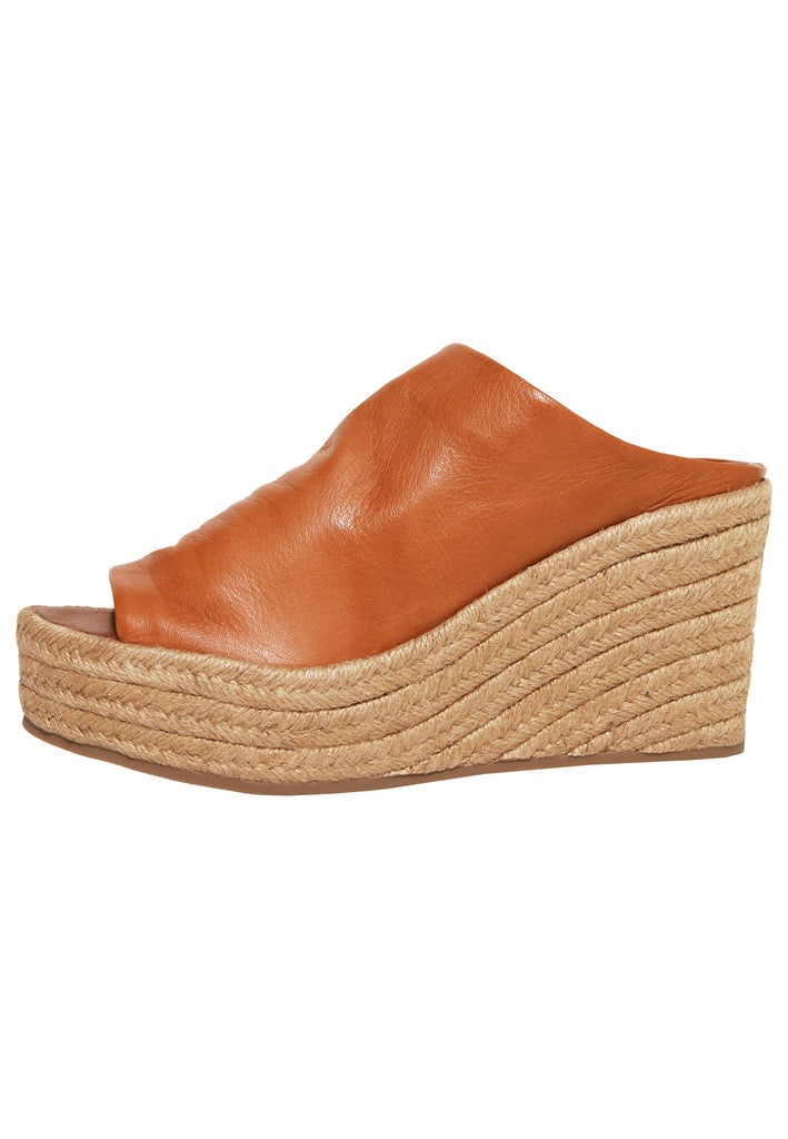 Inuovo Pantoletten Leder Mittelbraun - surf4shoes