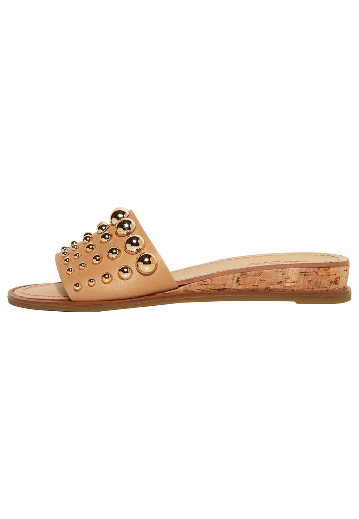 Inuovo Pantoletten Leder Hellbraun - surf4shoes