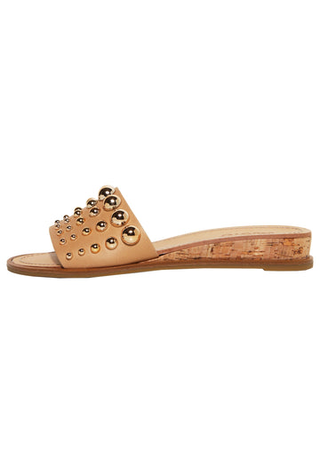 Inuovo Pantoletten Leder Hellbraun - surf4shoes