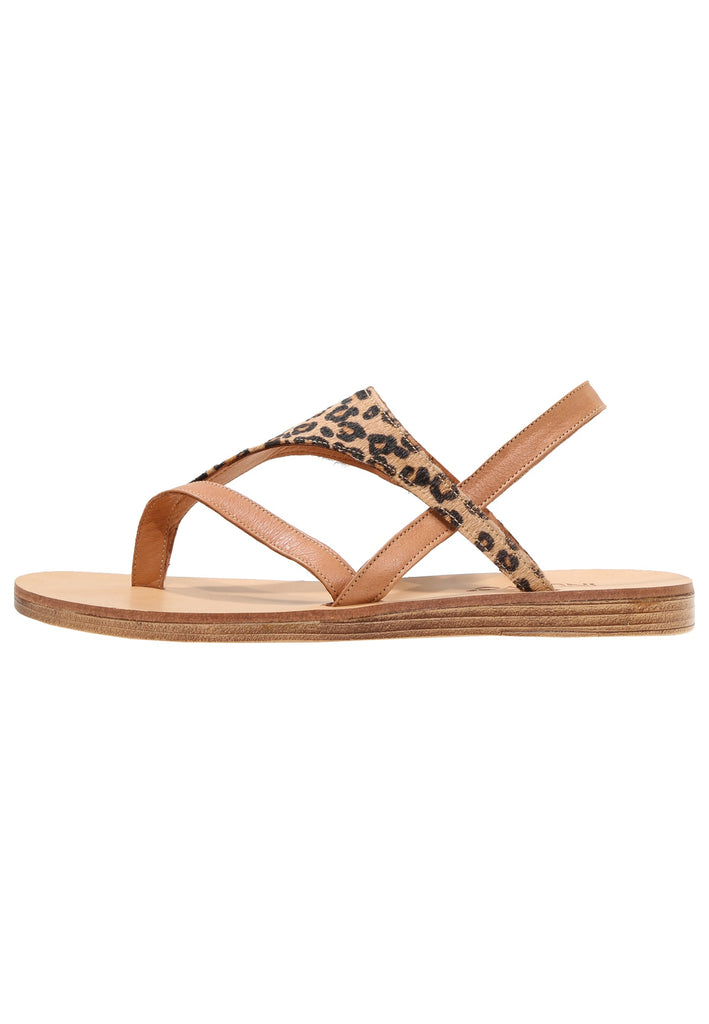 Inuovo Zehensteg Leder Leopard - surf4shoes
