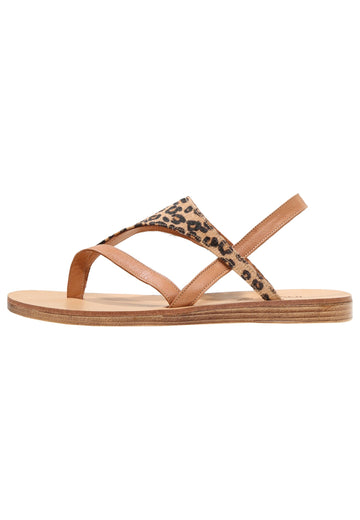 Inuovo Zehensteg Leder Leopard - surf4shoes