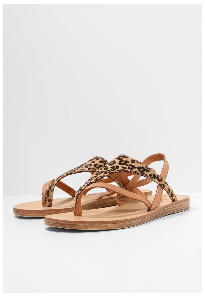 Inuovo Zehensteg Leder Leopard - surf4shoes