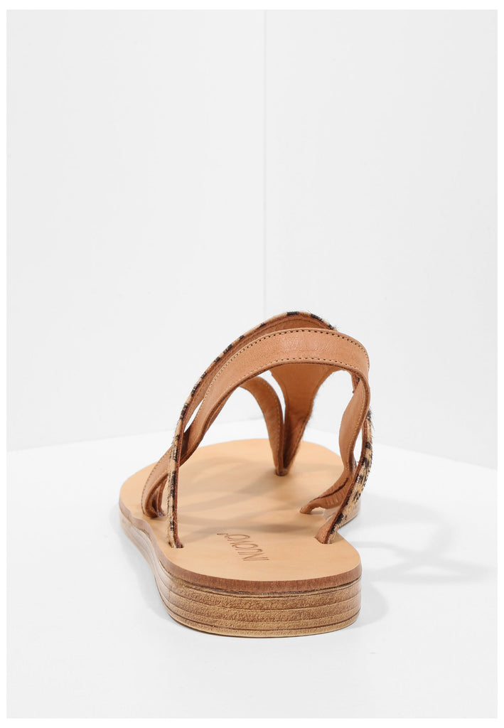 Inuovo Zehensteg Leder Leopard - surf4shoes