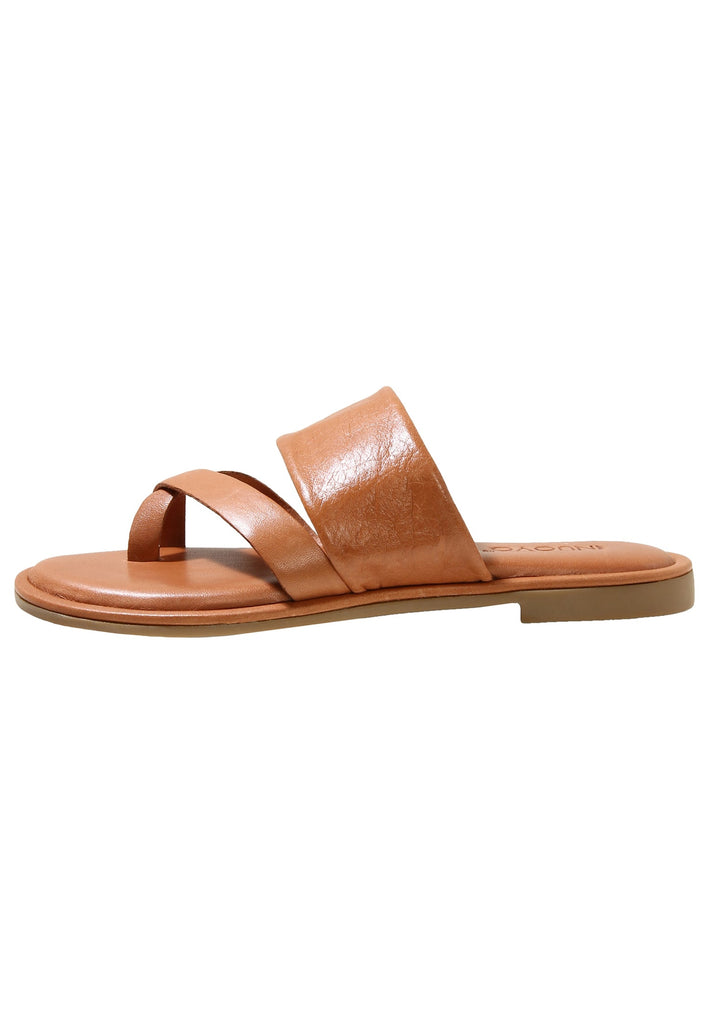 Inuovo Pantoletten Leder Mittelbraun - surf4shoes