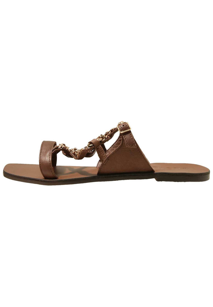 Inuovo Pantoletten Leder Dunkelbraun - surf4shoes