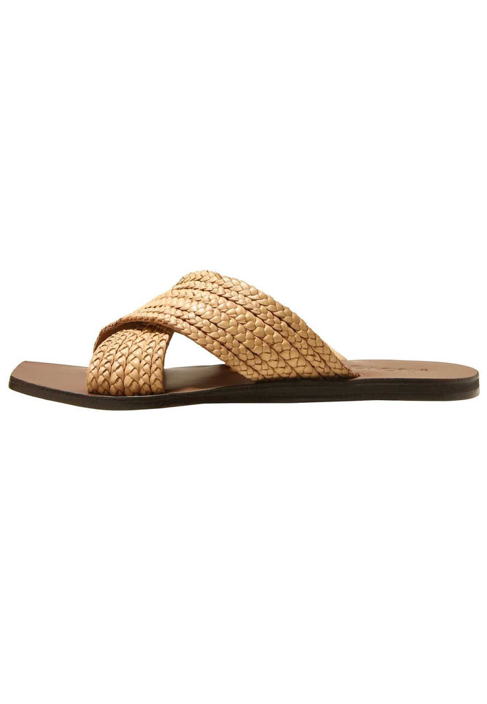 Inuovo Pantoletten Leder Hellbraun - surf4shoes
