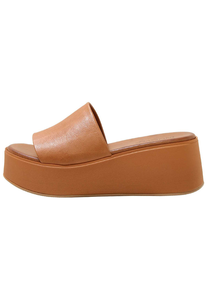 Inuovo Pantoletten Leder Mittelbraun - surf4shoes