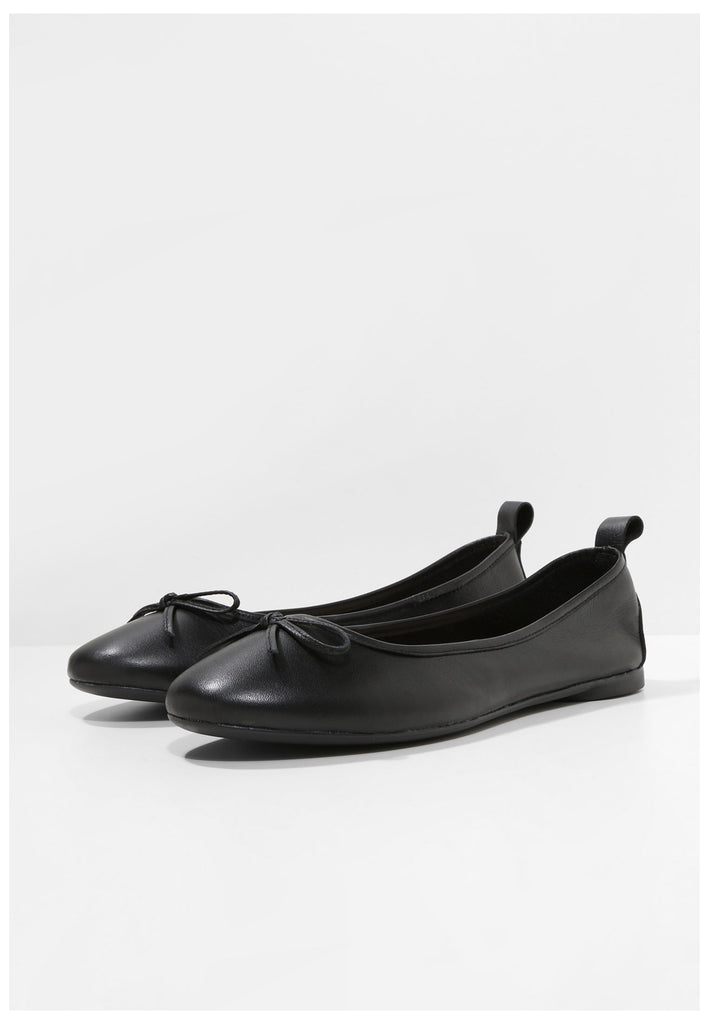 Inuovo Ballerinas Leder Schwarz - surf4shoes
