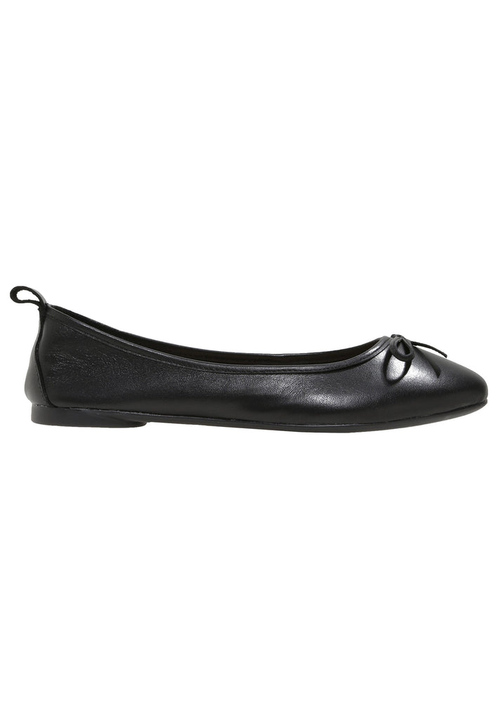 Inuovo Ballerinas Leder Schwarz - surf4shoes