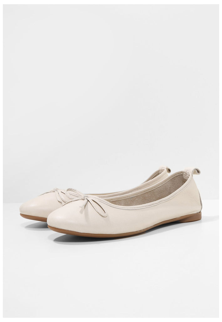 Inuovo Ballerinas Leder Beige - surf4shoes