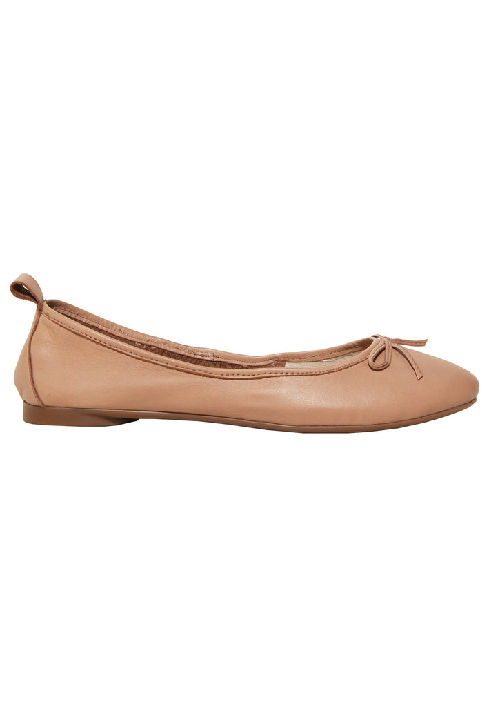 Inuovo Ballerinas Leder Hellbraun - surf4shoes