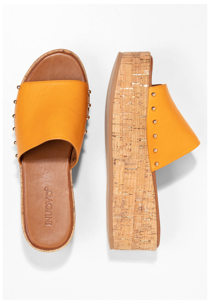 Inuovo Pantoletten Leder Orange - surf4shoes