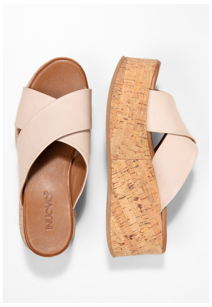 Inuovo Pantoletten Leder Rosa - surf4shoes