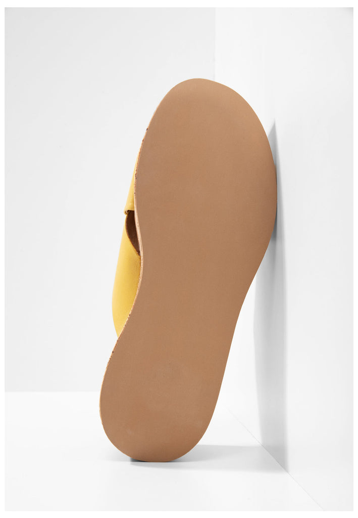 Inuovo Pantoletten Leder Yellow - surf4shoes