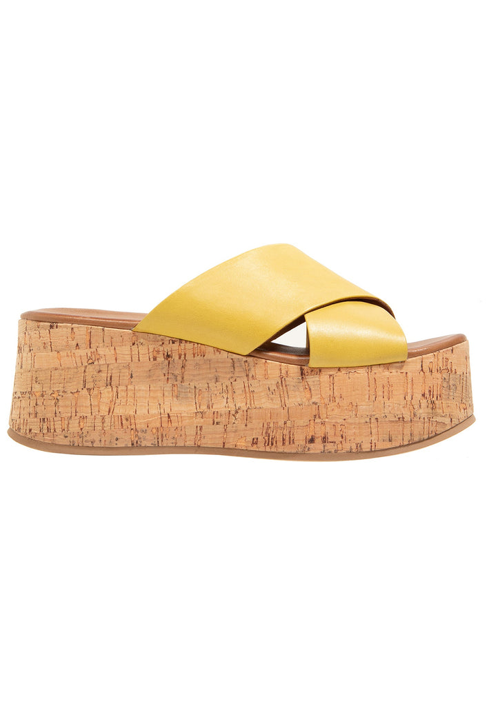 Inuovo Pantoletten Leder Yellow - surf4shoes