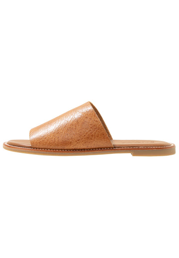Inuovo Pantoletten Leder Mittelbraun - surf4shoes