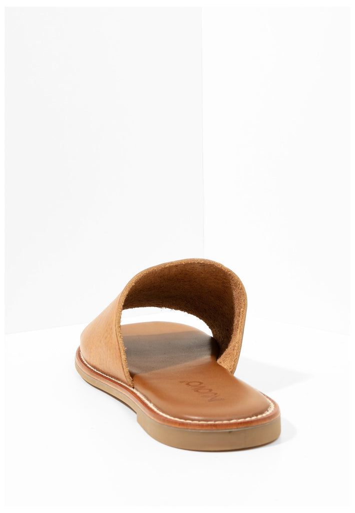 Inuovo Pantoletten Leder Mittelbraun - surf4shoes