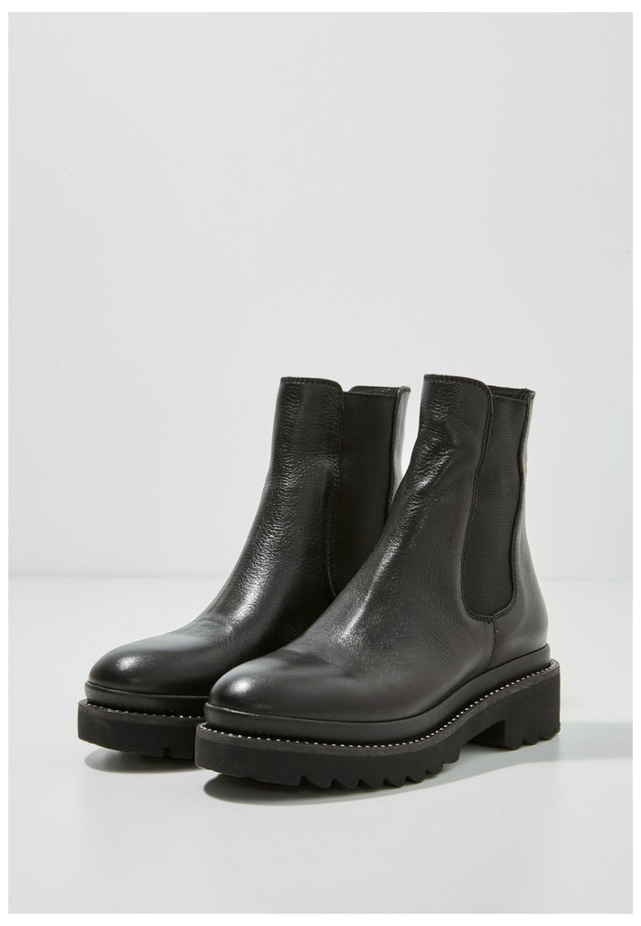 Inuovo Stiefelette Leder Schwarz - surf4shoes