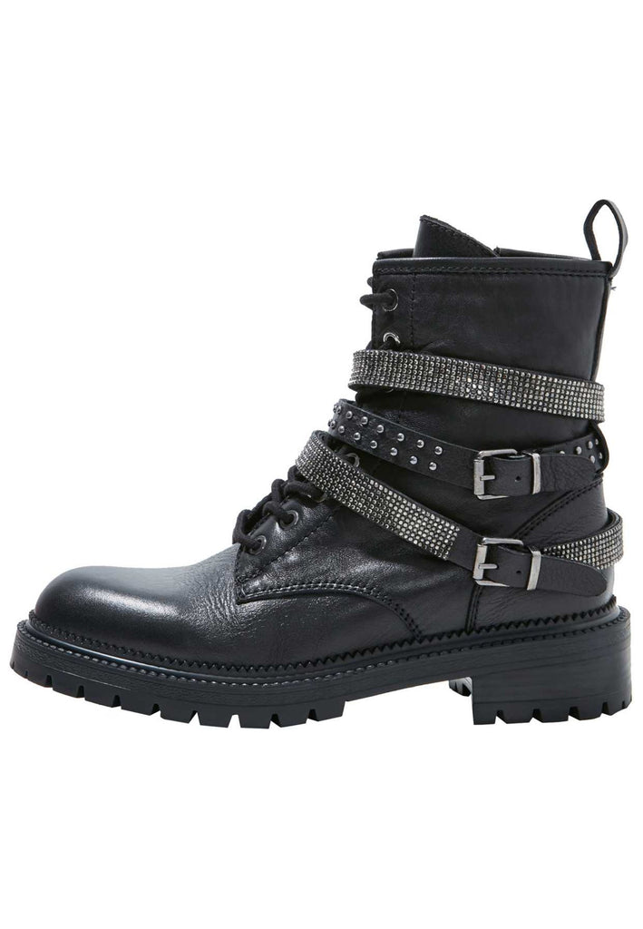 Inuovo Stiefelette Leder Schwarz - surf4shoes