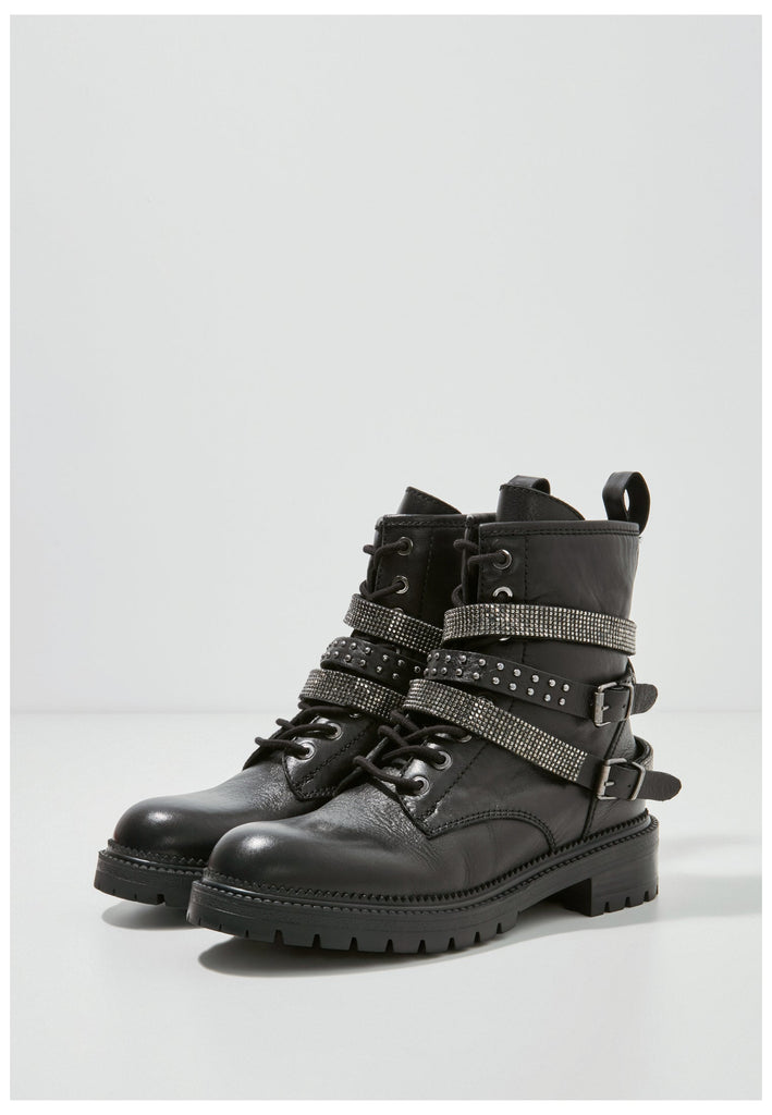 Inuovo Stiefelette Leder Schwarz - surf4shoes