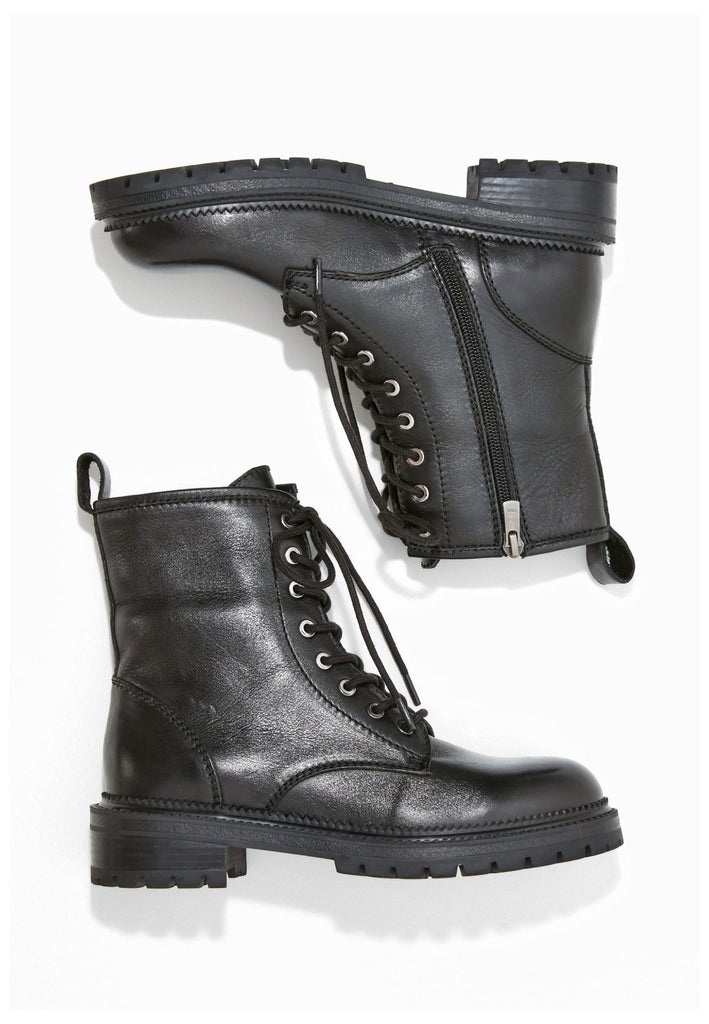 Inuovo Stiefelette Leder Schwarz - surf4shoes