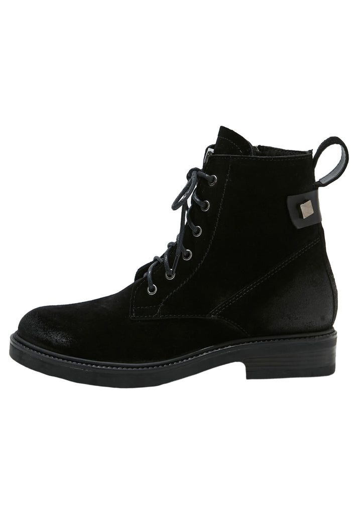 Inuovo Stiefelette Veloursleder Schwarz - surf4shoes