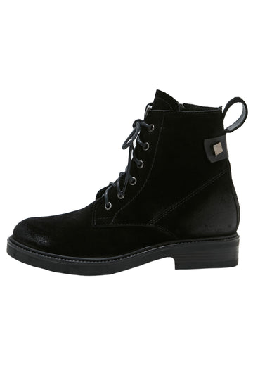 Inuovo Stiefelette Veloursleder Schwarz - surf4shoes