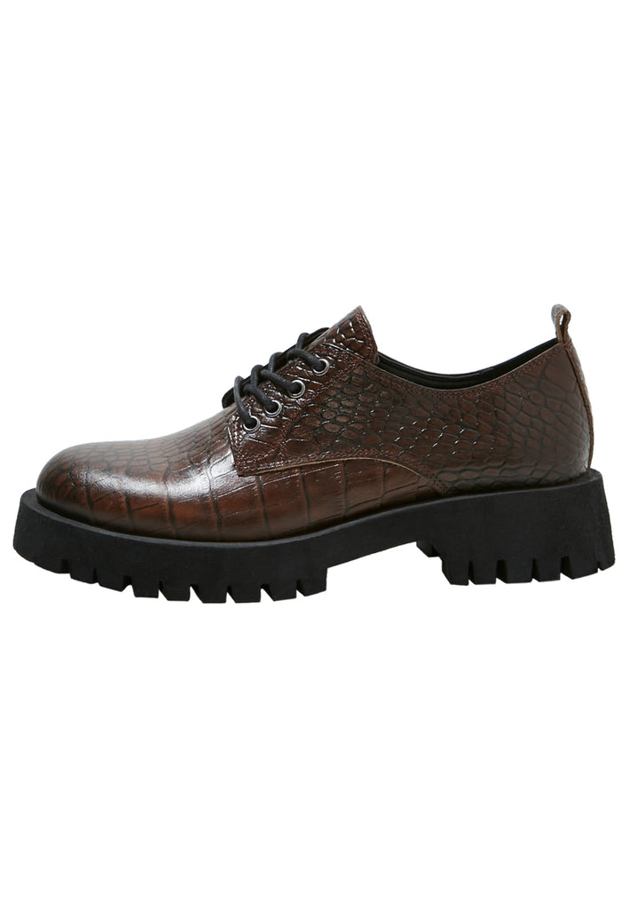Inuovo Halbschuhe Leder Dunkelbraun - surf4shoes