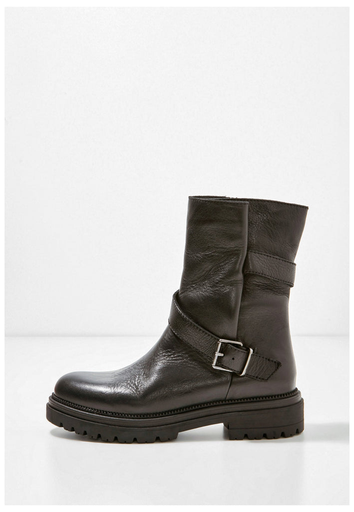 Inuovo Stiefelette Leder Schwarz - surf4shoes