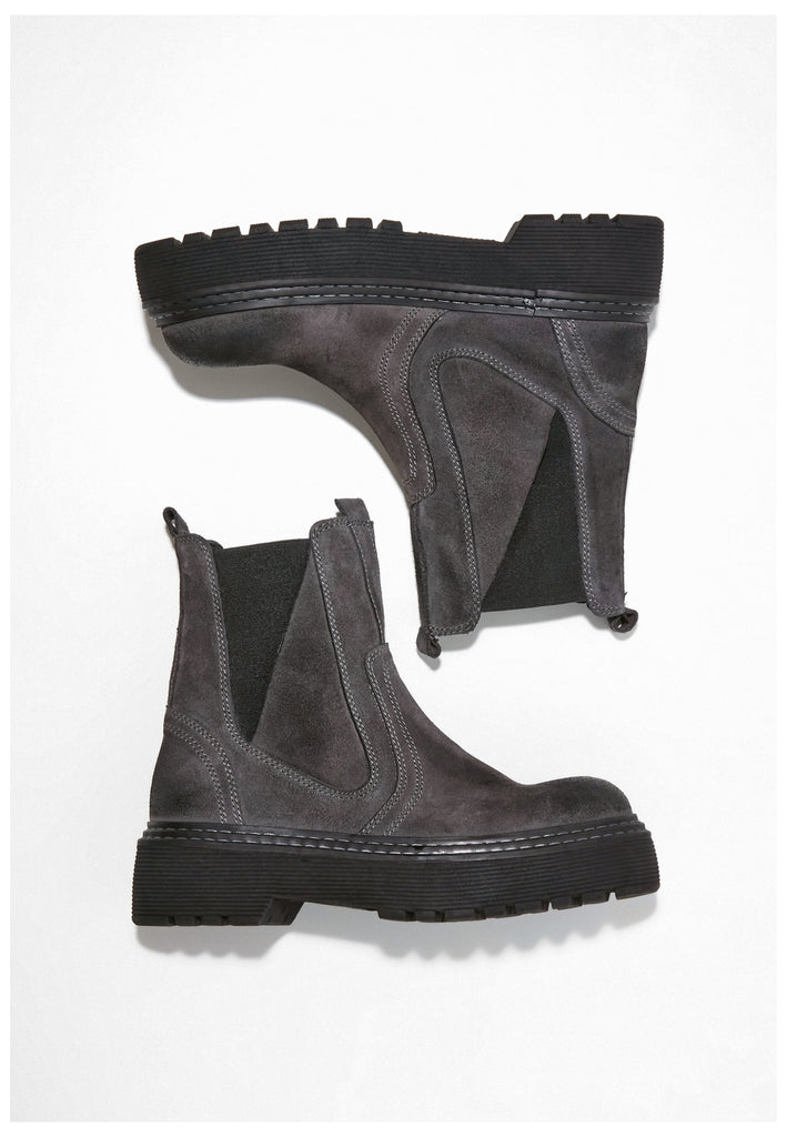 Inuovo Stiefelette Veloursleder Graphite - surf4shoes