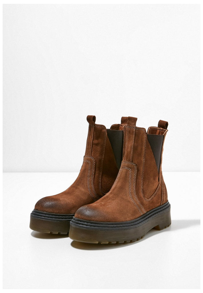 Inuovo Stiefelette Veloursleder Braun - surf4shoes