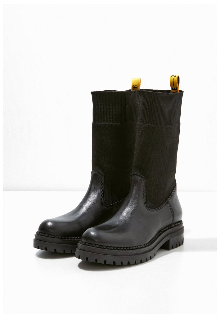 Inuovo Stiefelette Leder/Textil Black - surf4shoes