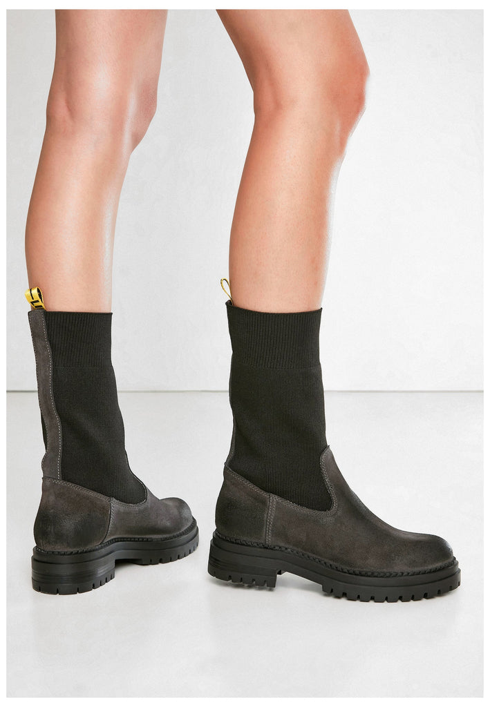 Inuovo Stiefelette Leder/Textil Graphite - surf4shoes