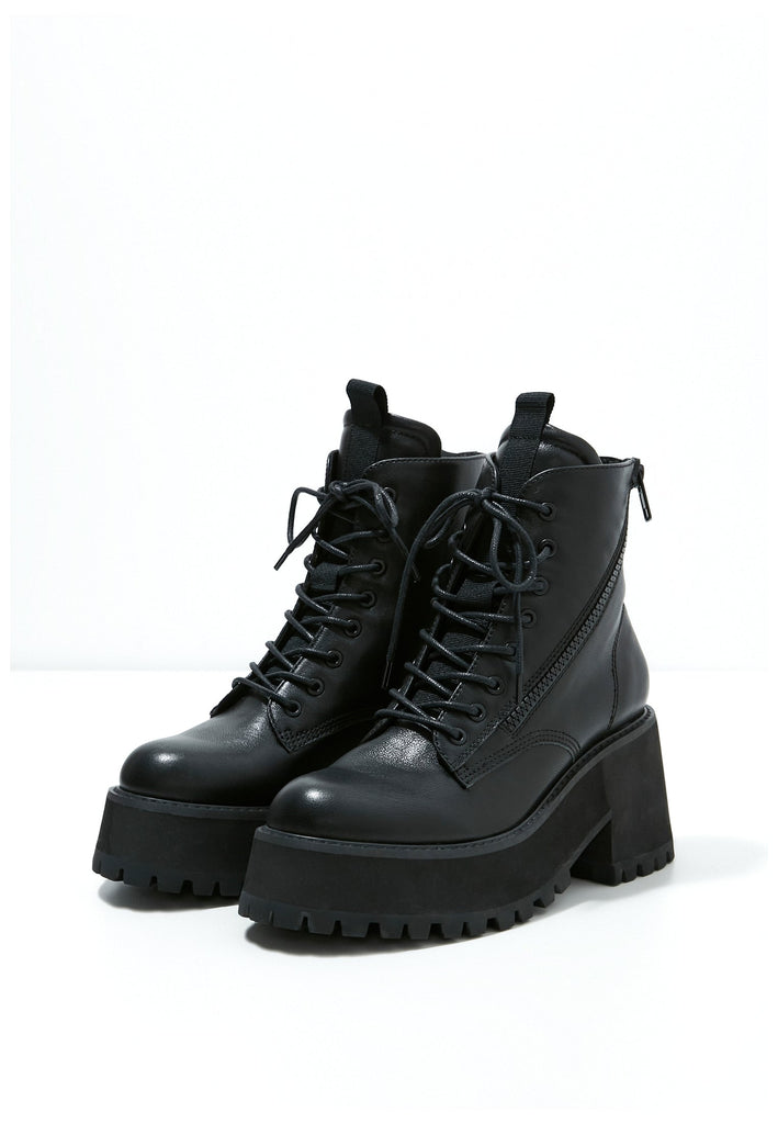 Inuovo Stiefelette Leder Schwarz - surf4shoes