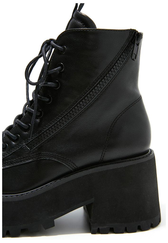 Inuovo Stiefelette Leder Schwarz - surf4shoes