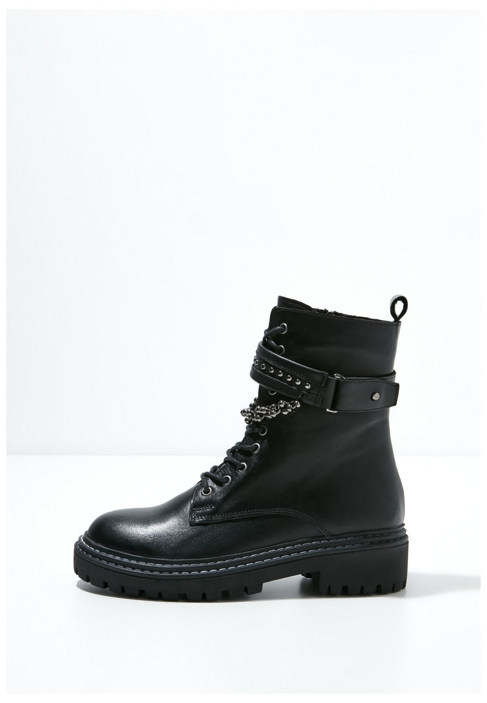 Inuovo Stiefelette Leder Schwarz Warmfutter - surf4shoes