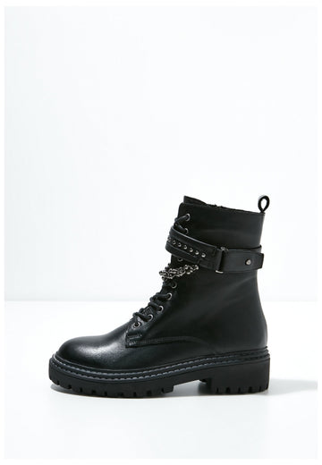 Inuovo Stiefelette Leder Schwarz Warmfutter - surf4shoes