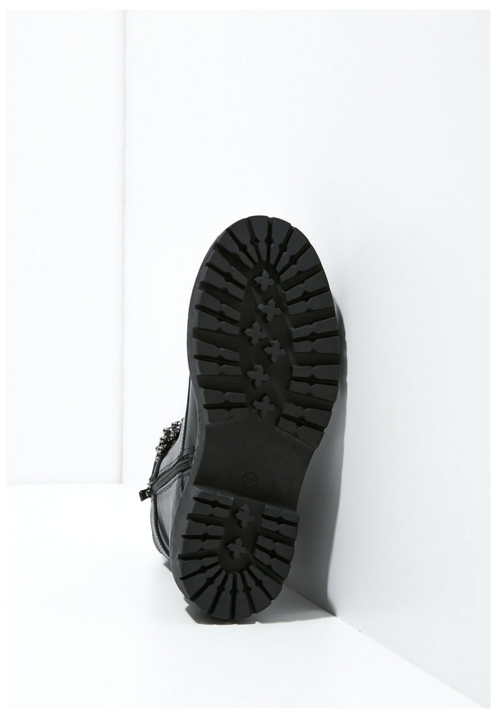 Inuovo Stiefelette Leder Schwarz Warmfutter - surf4shoes