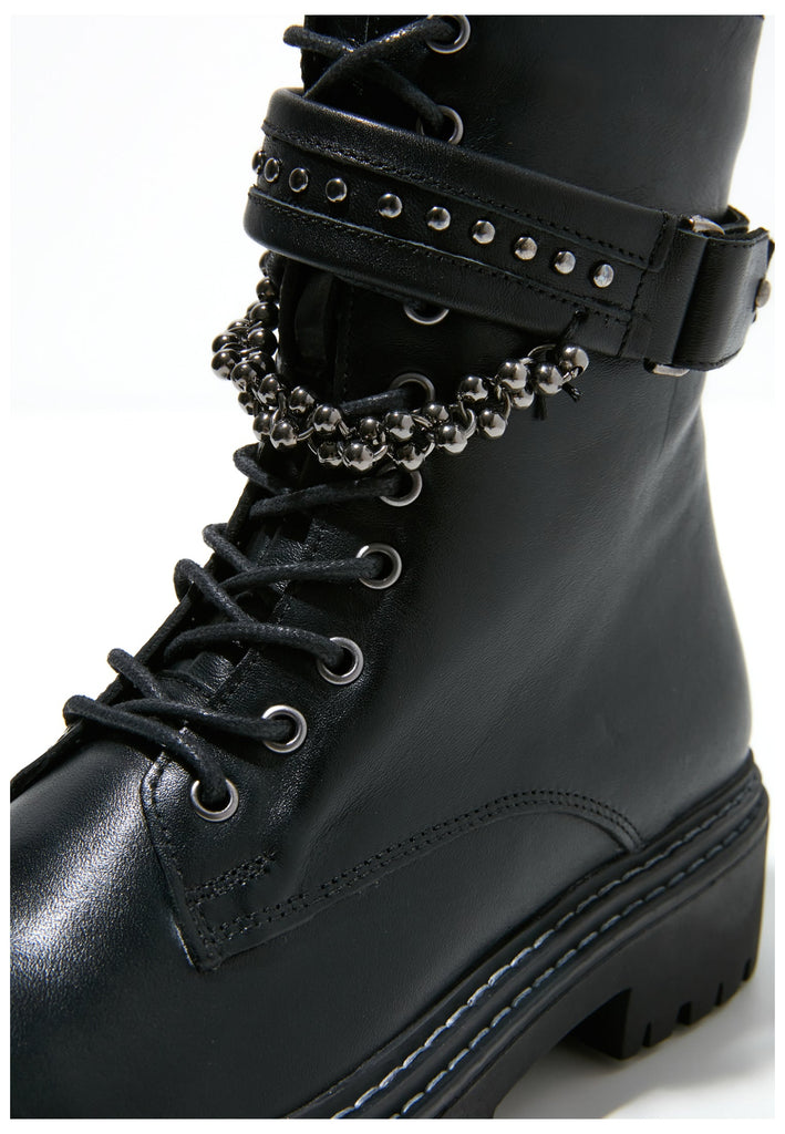 Inuovo Stiefelette Leder Schwarz Warmfutter - surf4shoes